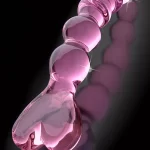 Pipedream 6" Noduled Glass Dildo with Heart Handle