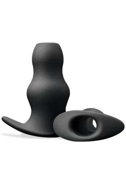 nsnovelties Hollow Rippled Silicone Butt Plug Set (3 Pce) Do