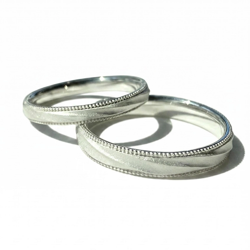 Personalized Rebirth Sterling Silver Promise Rings For Couples